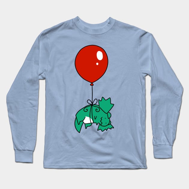 Balloon Dilophosaur Long Sleeve T-Shirt by saradaboru